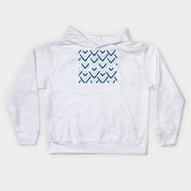 Barbados blue Kids Hoodie by hamptonstyle